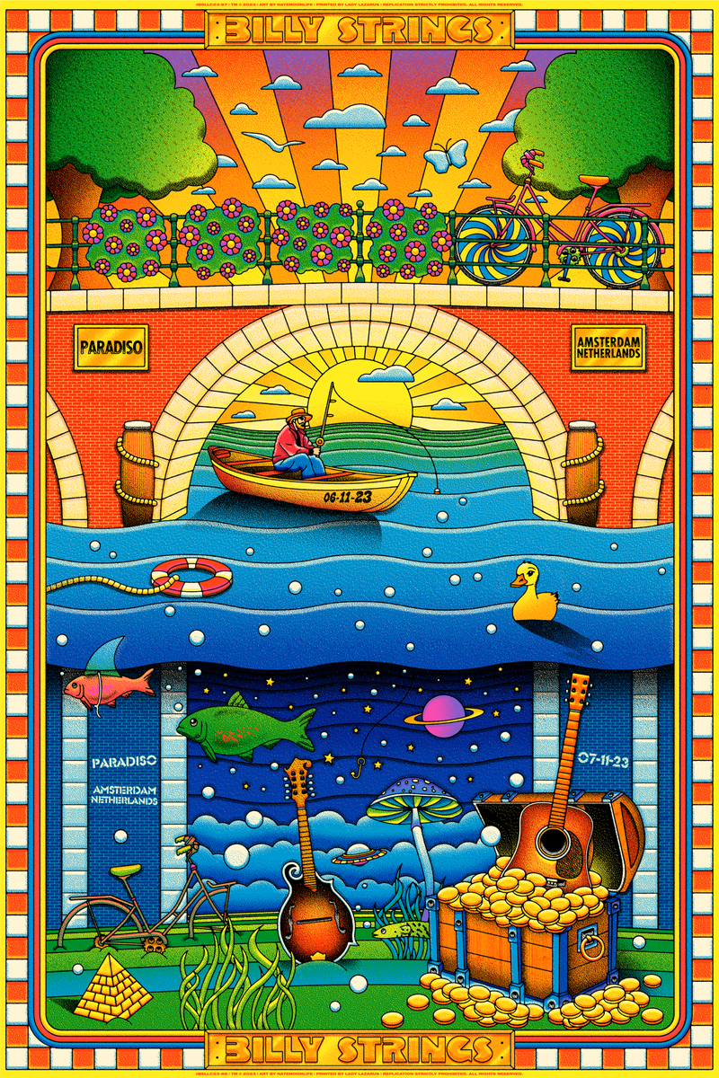 UNCUT STANDARD Poster: 11/6/23 & 11/7/23 Paradiso, Amsterdam, NL