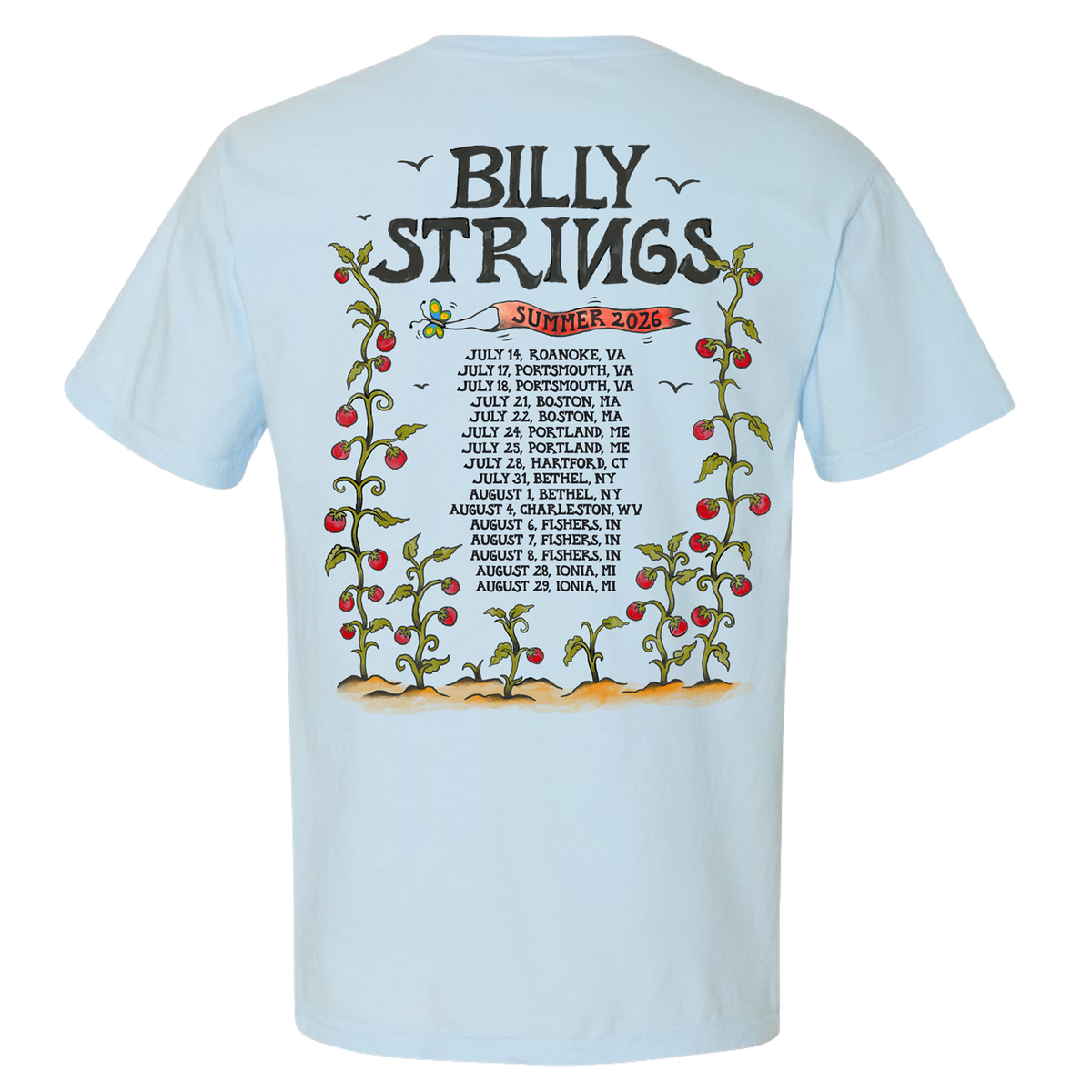 Summer 2026 Tee with Dates (Logan Fox) – Billy Strings