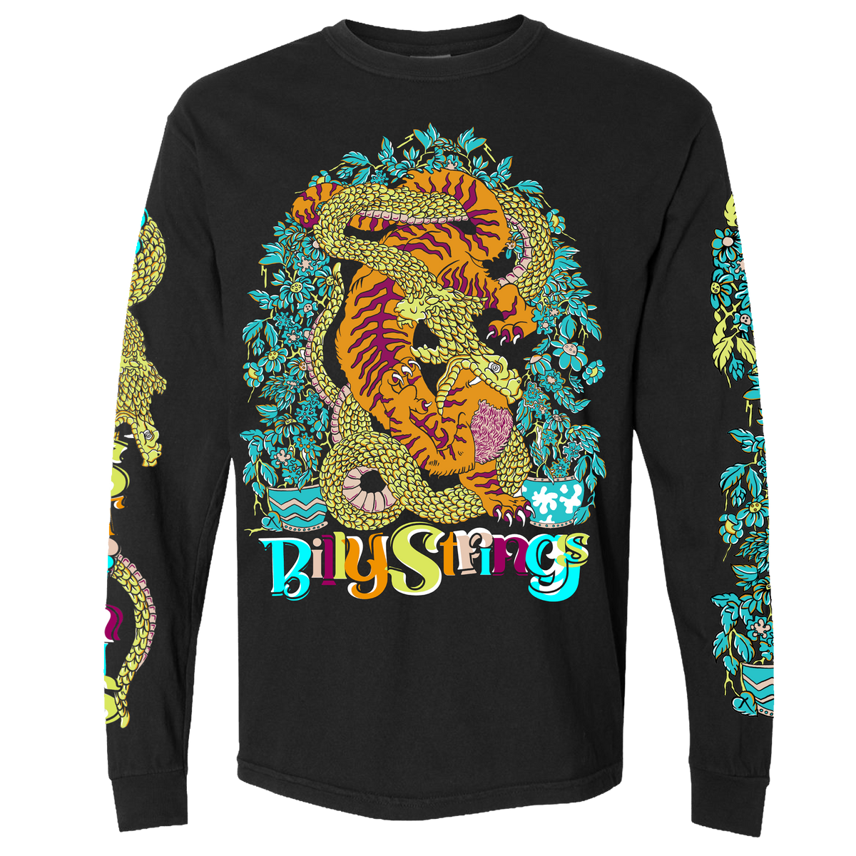 Tiger Battle Long Sleeve Tee with Dates (Matt Trievel) – Billy Strings