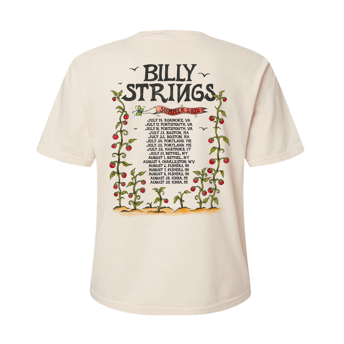 Summer 2026 Ladies Tee with Dates (Logan Fox) – Billy Strings