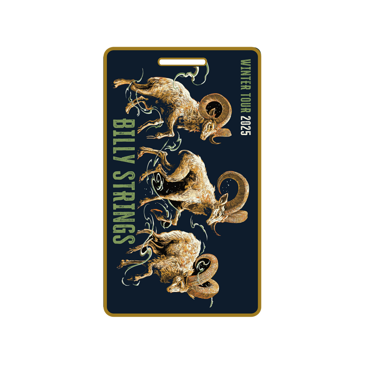 Luggage Tag: Winter Tour 2025 (Miles Tsang) – Billy Strings