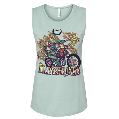 Motorcycle Alien Ladies Tank (Jamie Gibson)