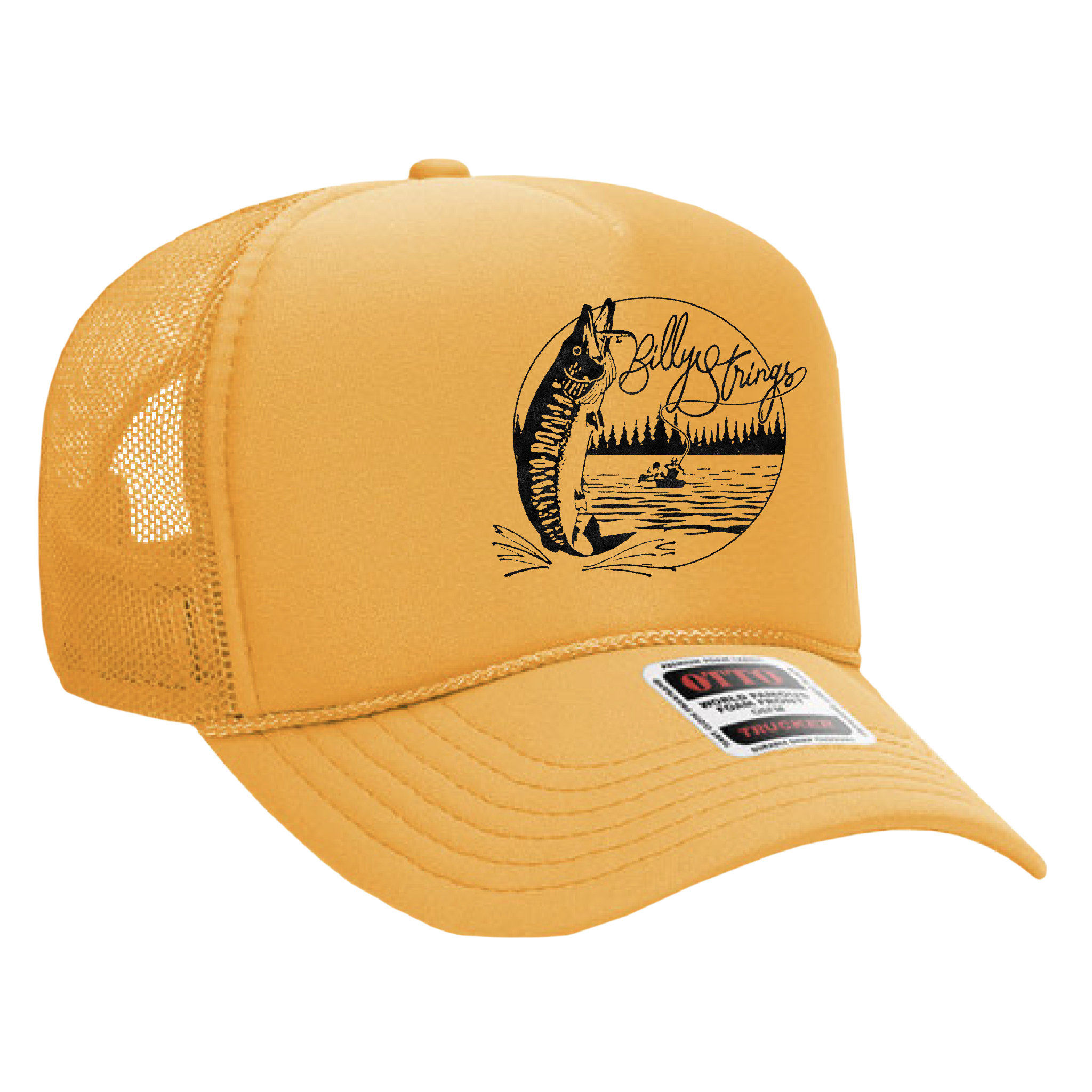 Yellow Lake Fishing Mesh Back Hat (Ryan Dunn)