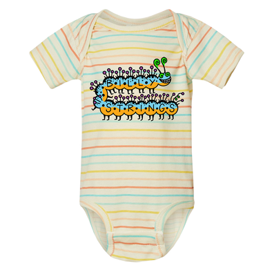 Striped Caterpillar Onesie (SQUiSHYEYES)