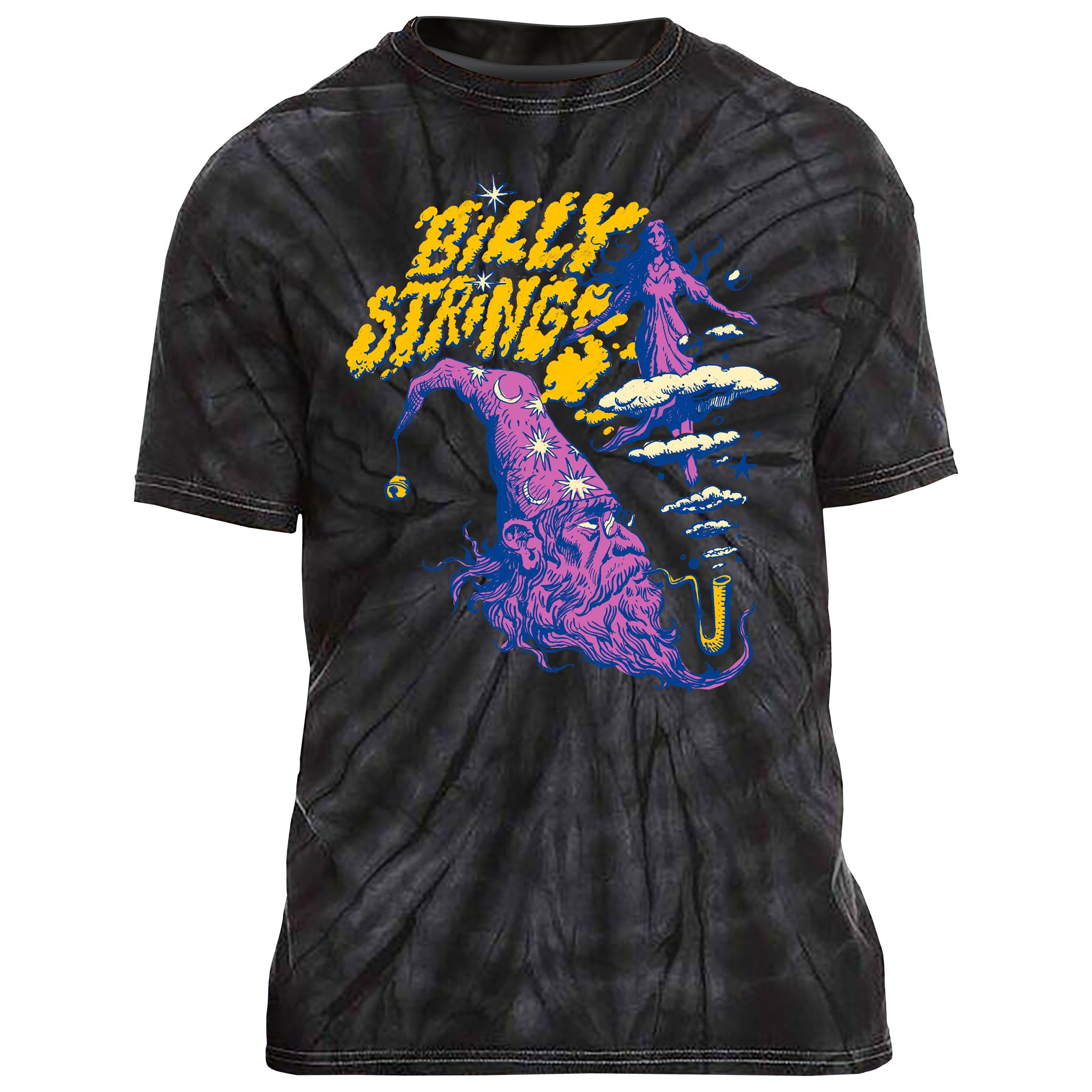 Wizard Head Tie Dye Tee (Maarten Donders) – Billy Strings