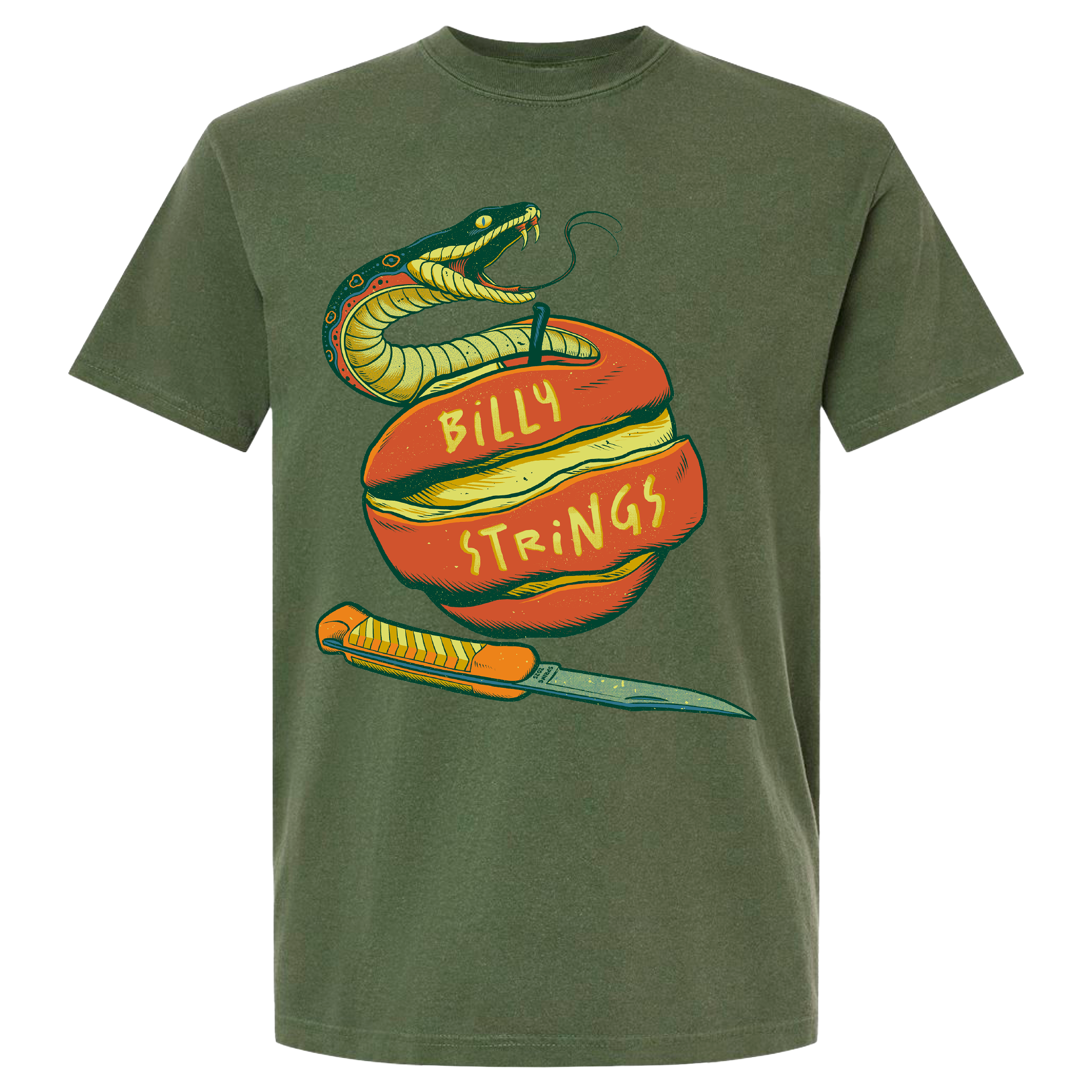 Snake Apple Tee with Dates (Pedro Correa) – Billy Strings