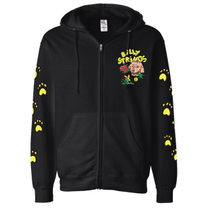 Bear Zip-Up Hoodie with Dates (Strange Vitamins)