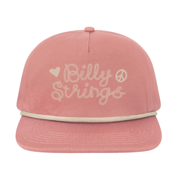 Pink Peace & Love Hat