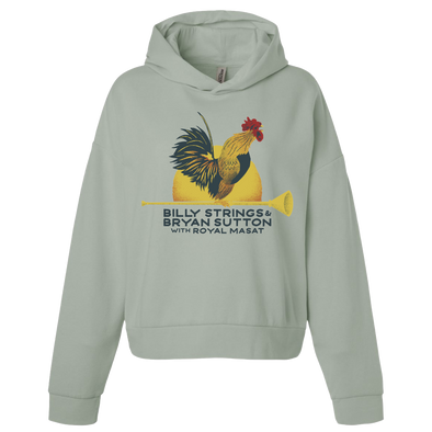 Rooster Ladies Hoodie with Dates (Travis Bone)