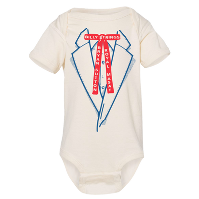 ONLINE EXCLUSIVE: Suit Onesie (Champagne Rodman)