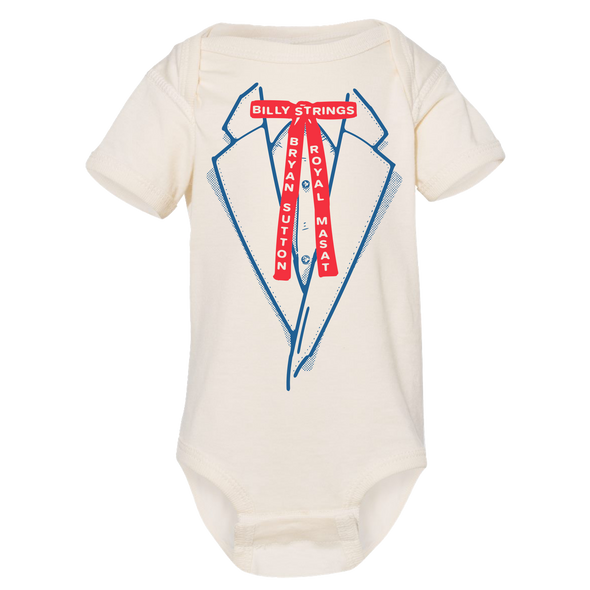 ONLINE EXCLUSIVE: Suit Onesie (Champagne Rodman)