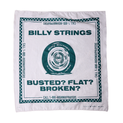 imogene + willie x Billy Strings Green Flat Tire Bandana