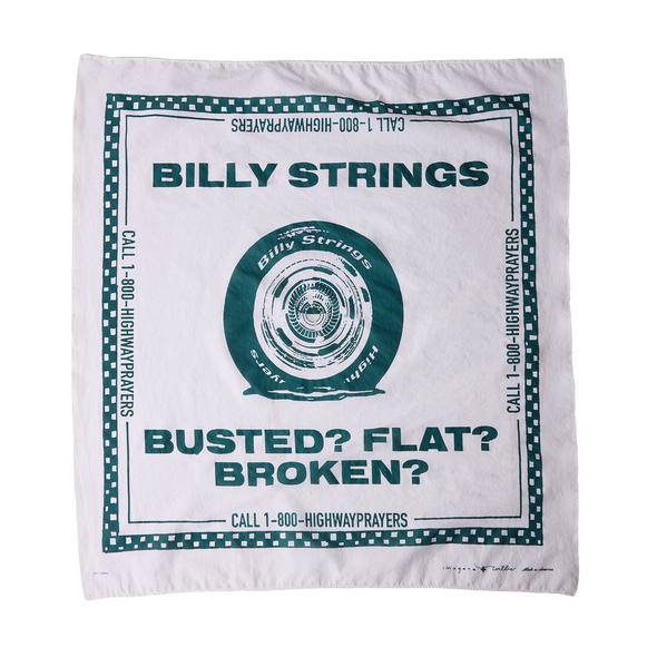 imogene + willie x Billy Strings Green Flat Tire Bandana