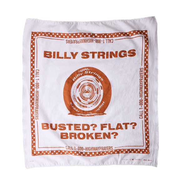 imogene + willie x Billy Strings Orange Flat Tire Bandana