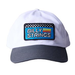 imogene + willie x Billy Strings White and Blue Racing Patch Hat