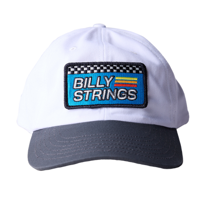 imogene + willie x Billy Strings White and Blue Racing Patch Hat