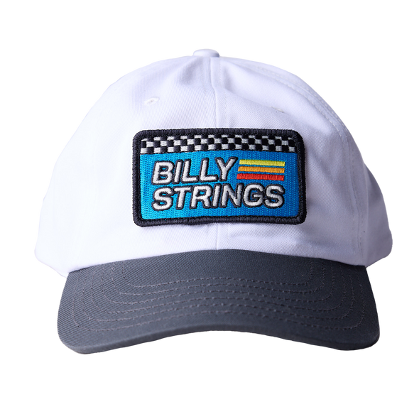 imogene + willie x Billy Strings White and Blue Racing Patch Hat