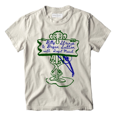 Billy Strings and Bryan Sutton with Royal Masat Tee (imogene + willie)