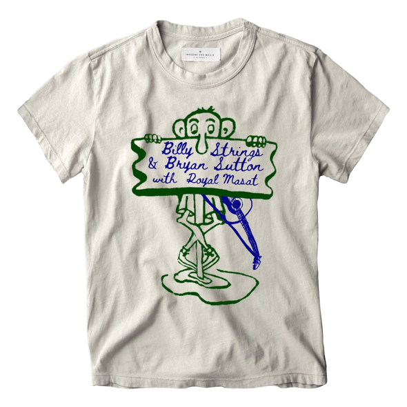 Billy Strings and Bryan Sutton with Royal Masat Tee (imogene + willie)