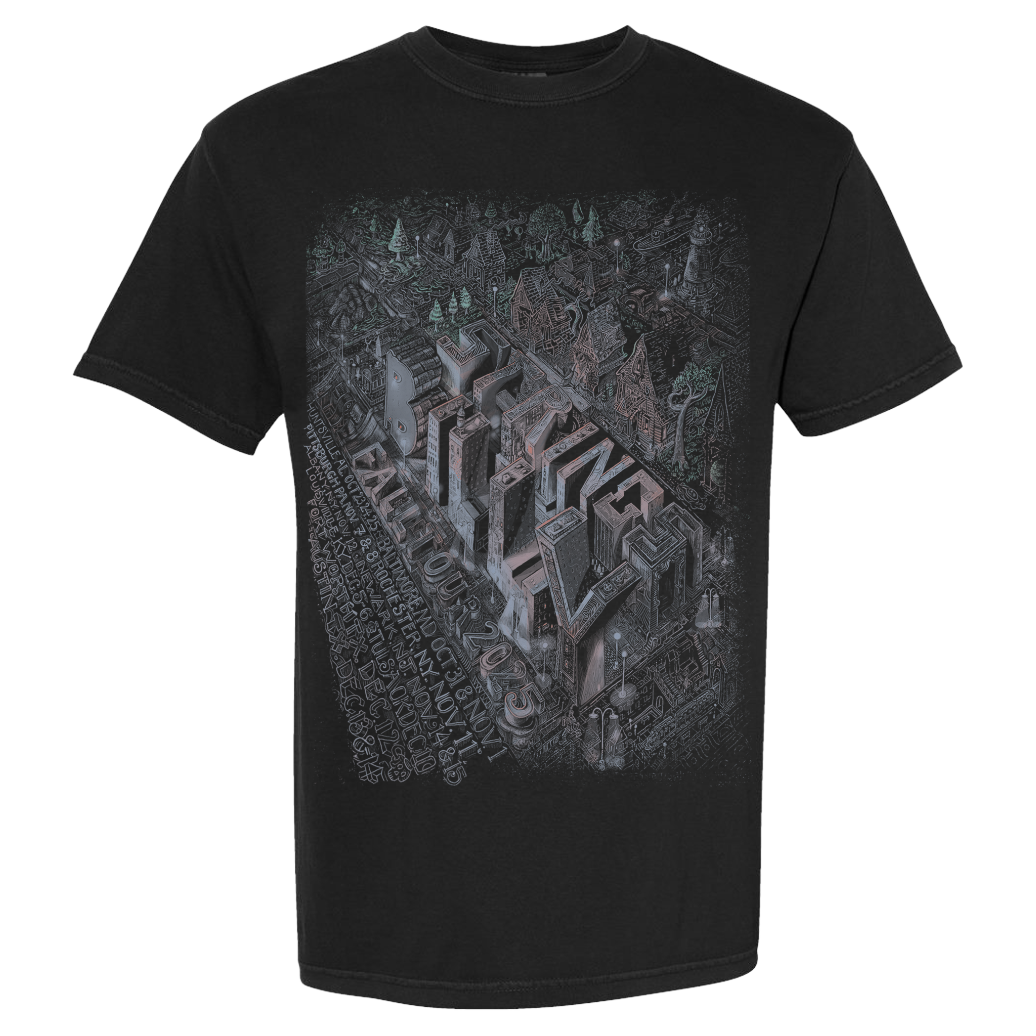 Fall 2025 Poster Tee with Dates (David Welker) – Billy Strings