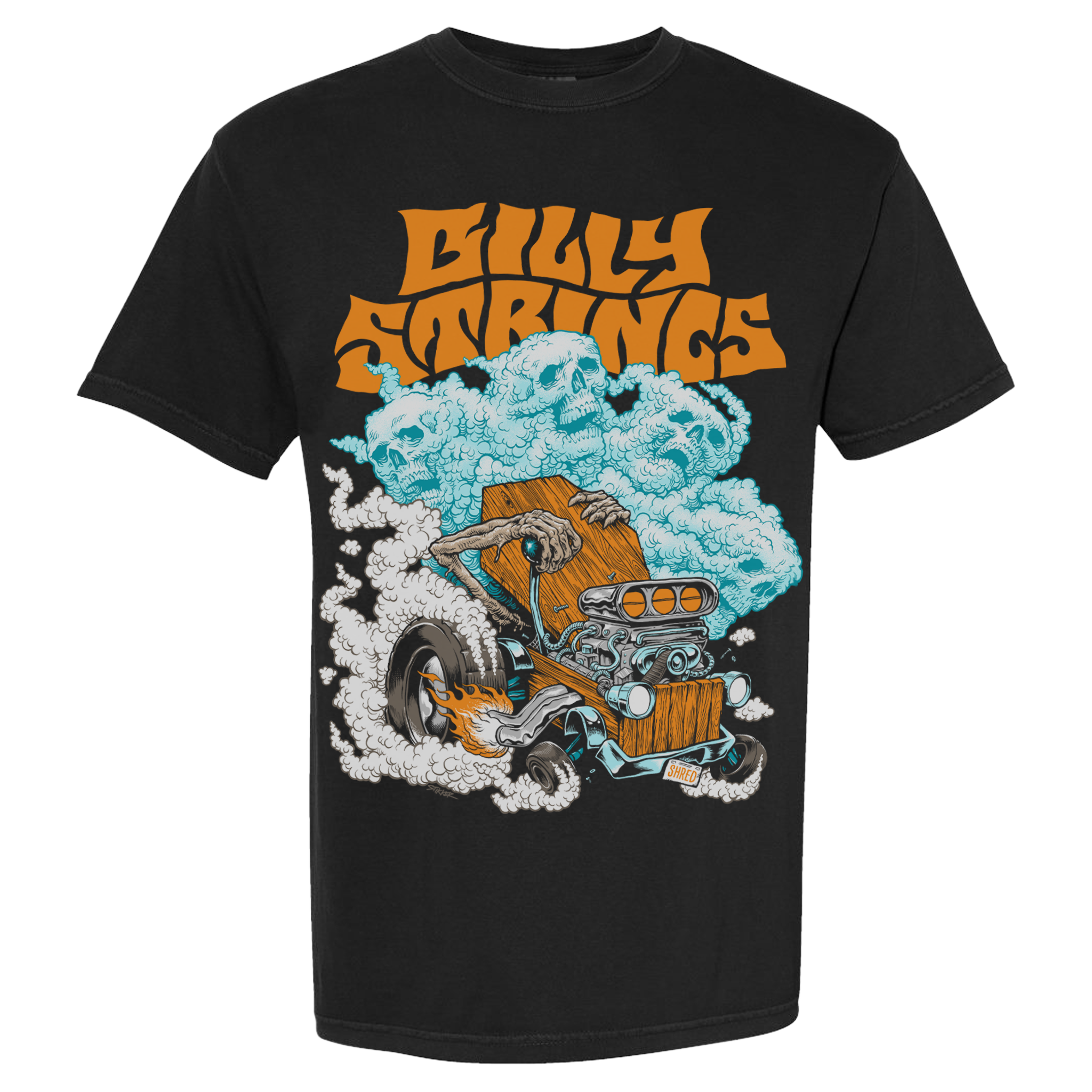 Hot Rod Tee with Dates (Matt Stikker) – Billy Strings Hot Rod Tee with Dates (Matt Stikker) – Billy Strings