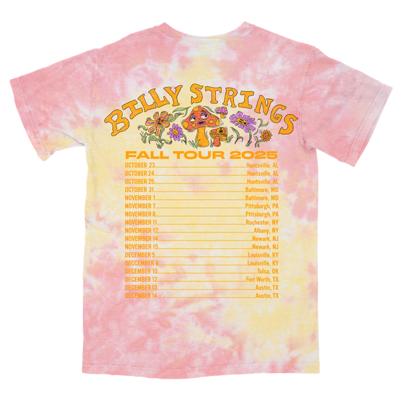 Mushroom Tie Dye Tee with Dates benefiting NBCF (Hailey Miller Beiden)