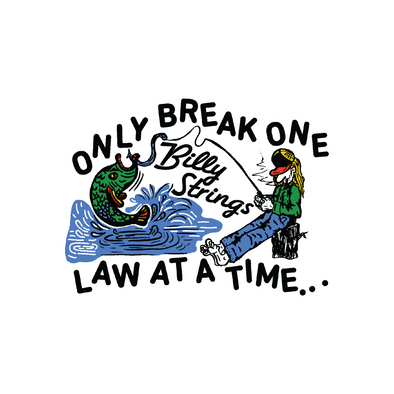 Sticker: Matte Only Break One Law at A Time (Hailey Miller Beiden)