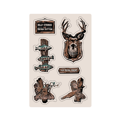 Sticker Sheet: Matte Taxidermy Wall (Nick van Berkum)