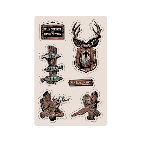 Sticker Sheet: Matte Taxidermy Wall (Nick van Berkum)