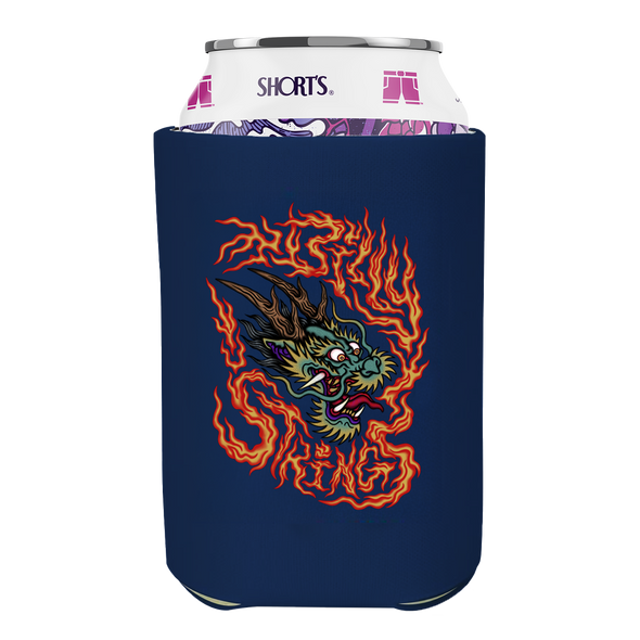 Navy Dragon Koozie (Sean Drennen)