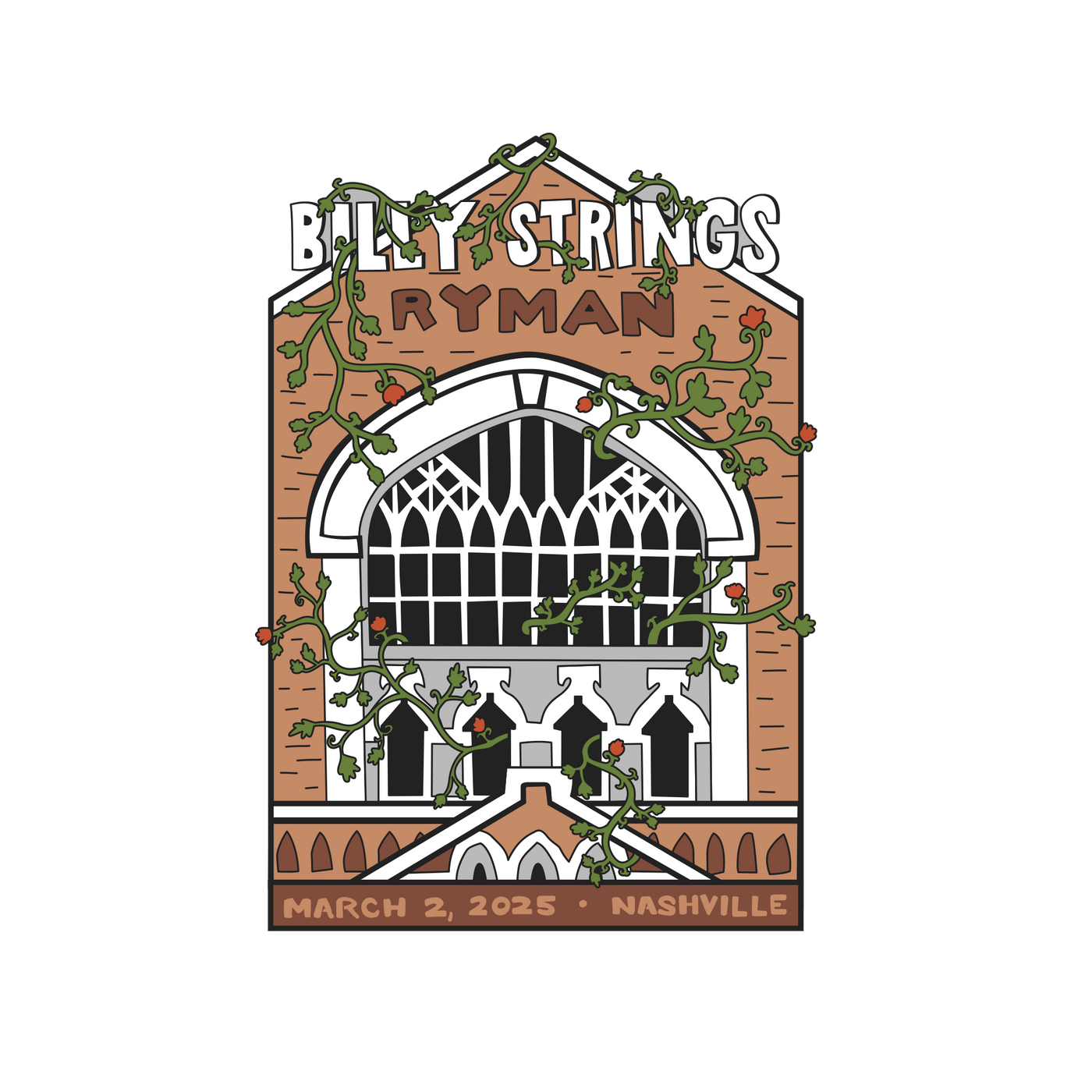 Pin: Ryman 2025 (Bobby Rosenstock) – Billy Strings