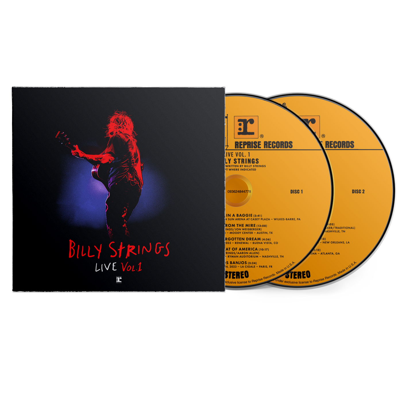 Billy Strings - Live Vol. 1 Double CD Wallet Billy Strings - Live Vol. 1 Double CD Wallet