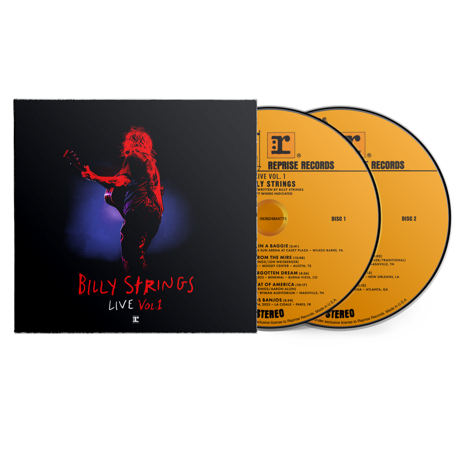 Billy Strings - Live Vol. 1 Double CD Wallet Billy Strings - Live Vol. 1 Double CD Wallet