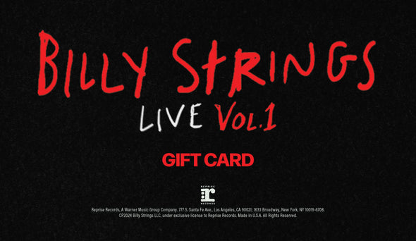Billy Strings Store Gift Card