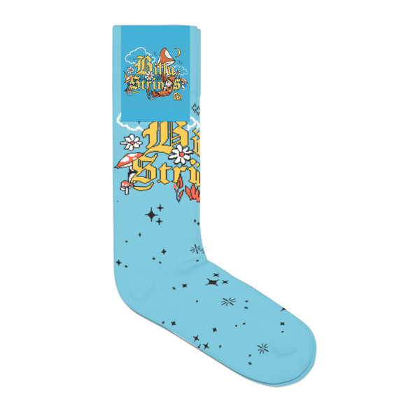 Blue Sleeping Wizard Socks