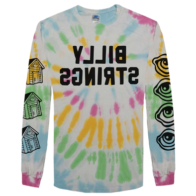 YLLIB SGNIRTS Tie Dye Long Sleeve Tee
