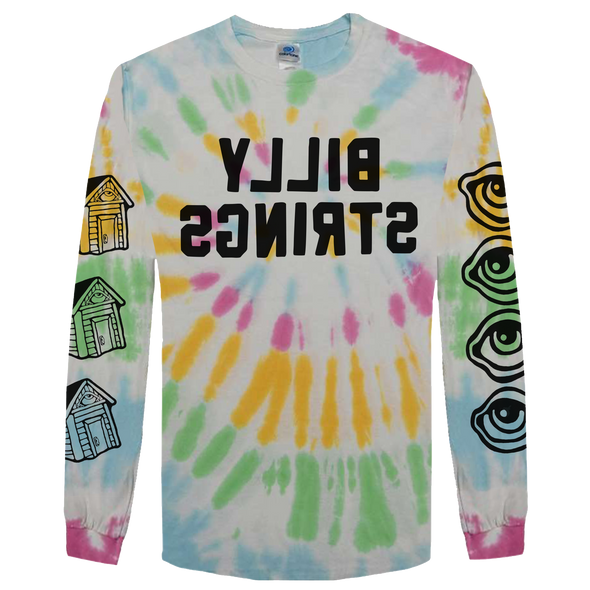 YLLIB SGNIRTS Tie Dye Long Sleeve Tee