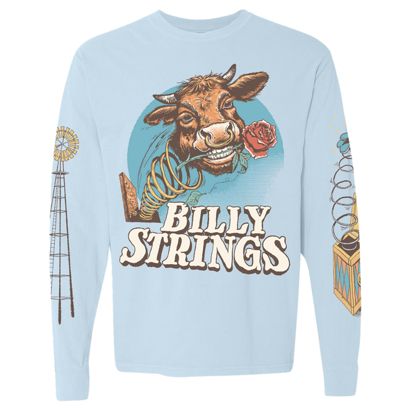 Cow Long Sleeve Tee with Dates (Dustin Kalynuk)