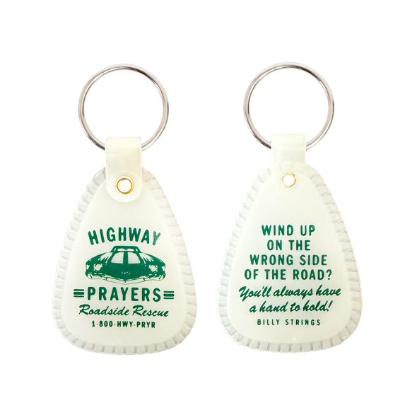 Glow in the Dark Roadside Rescue Keychain (Oxford Pennant)