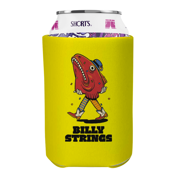 Yellow Walking Fish Koozie (Pedro Correa)