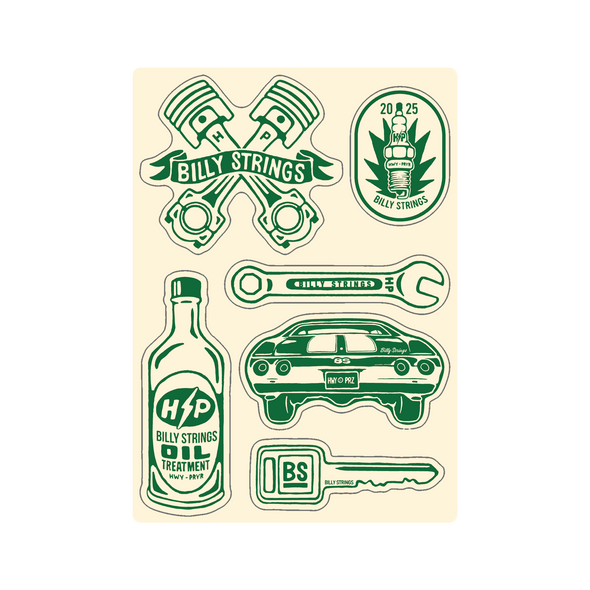 Sticker Sheet: Matte Roadside Rescue (Logan Fox)