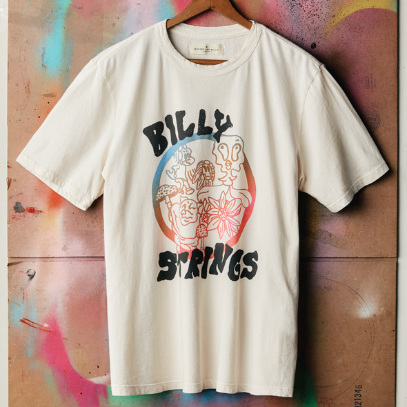 imogene + willie x Billy Strings Mushroom Flower Bird tee