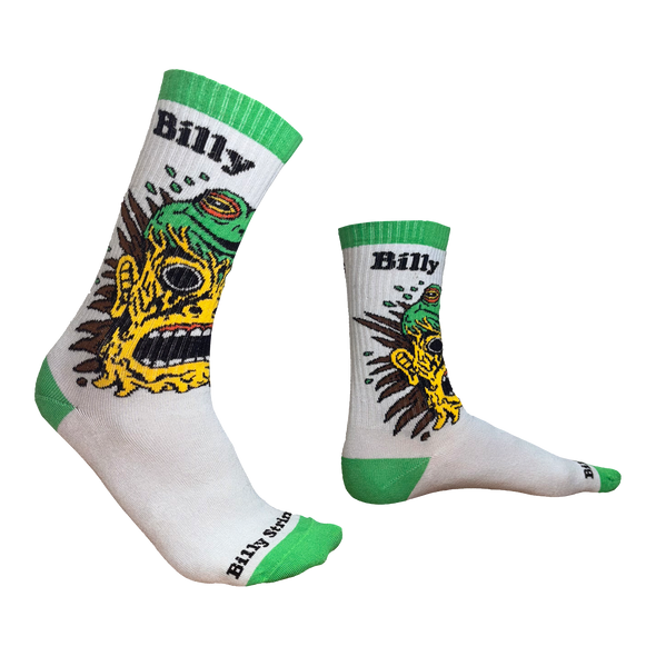 White Frog Brain Socks (Will Carsola)