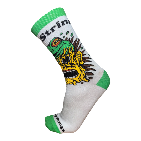 White Frog Brain Socks (Will Carsola)