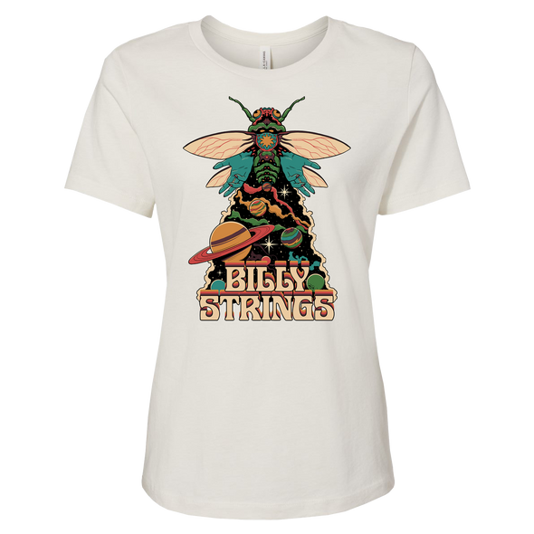 Ladies Space Bug White Tee w/ Dates