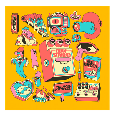 Tattoo-Flash Gold Bandana - Full Color